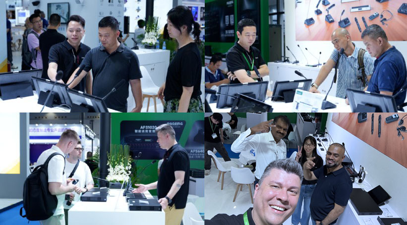 Посетители стенда VISSONIC на Prolight 2026 в Гуанчжоу